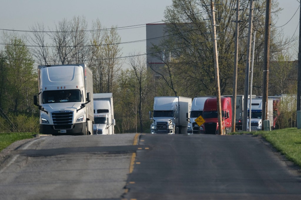 Semi-trucks on the Highway