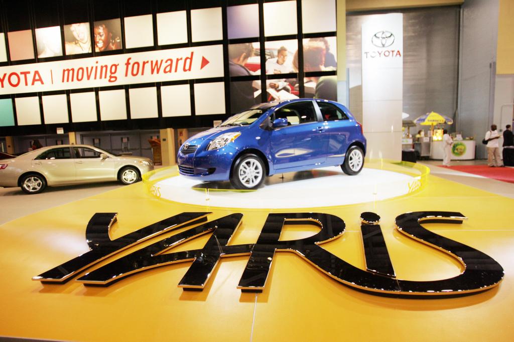  A 2007 Toyota Yaris is on display at the South Florida International Auto Show in Miami Beach on 13 October 2006.