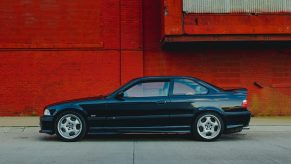 A black E36 M3 shot in profile