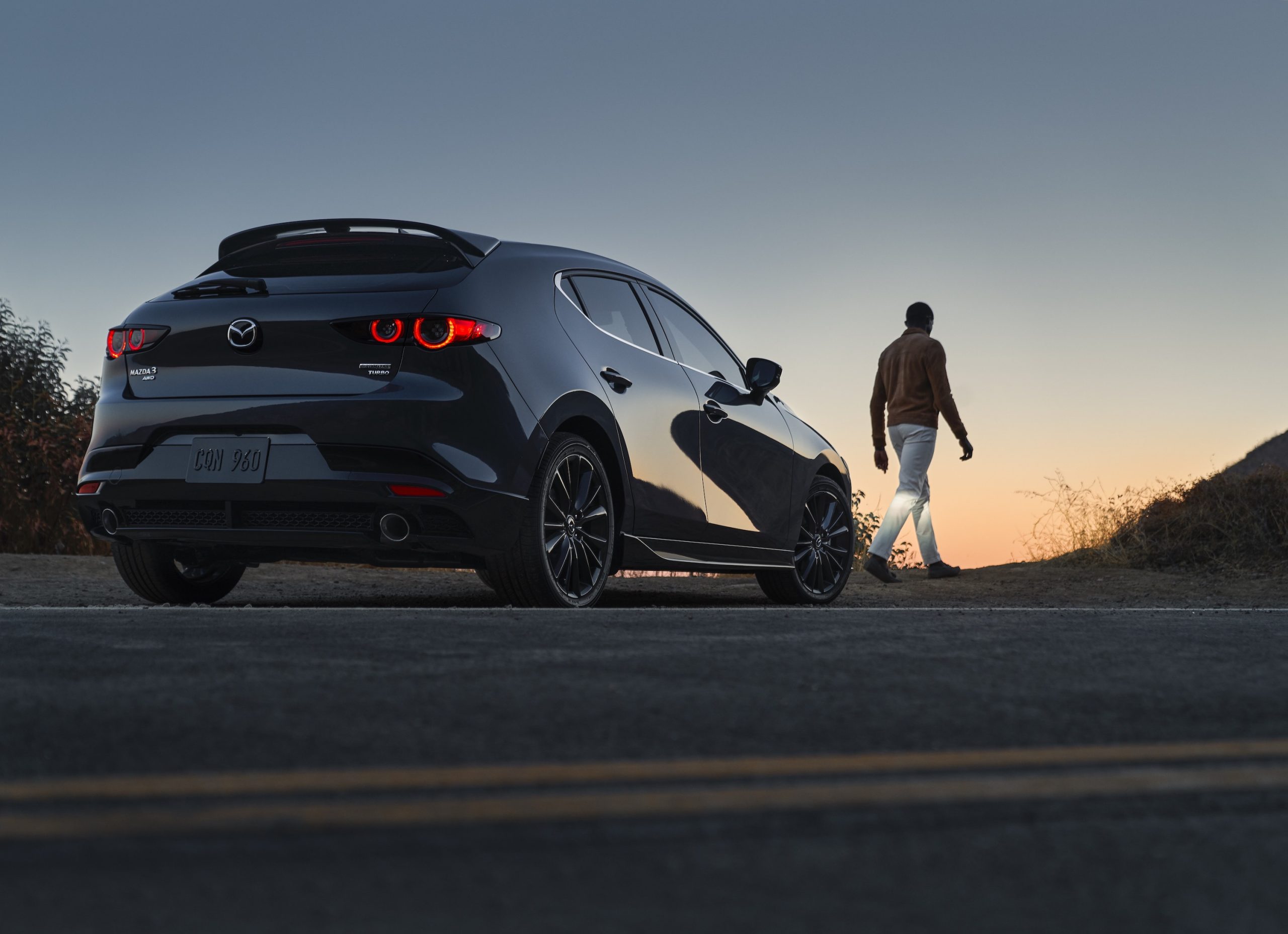 2022 Mazda3 at dusk