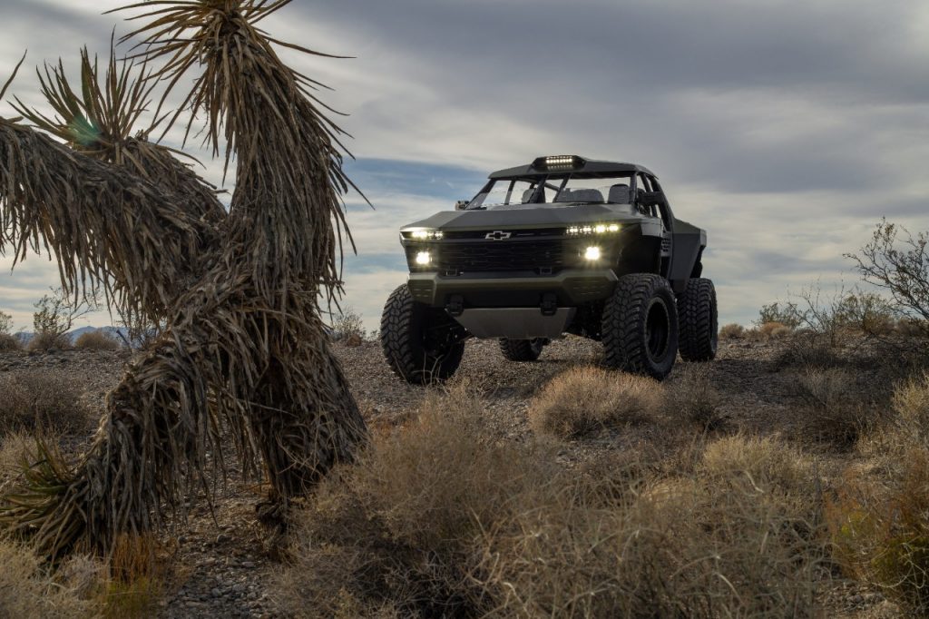 The Chevy Beast Concept off-roading in the desert 