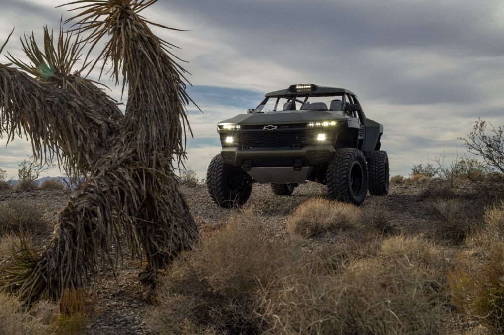 The Chevy Beast Concept off-roading in the desert 