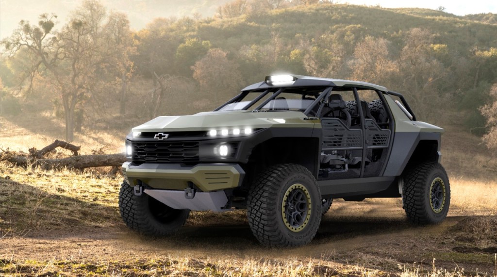 The Chevy Off-Road Concept in the dirt
