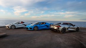 The 2022 Chevrolet Corvette lineup including LT1, LT2, and LT2 trims