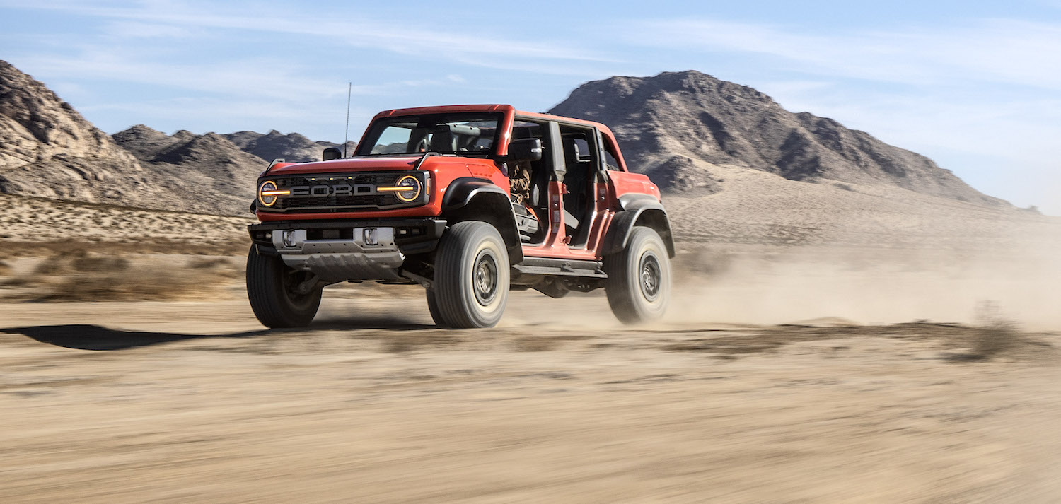 2022 Ford Bronco Raptor in the desert | Ford Motor Company