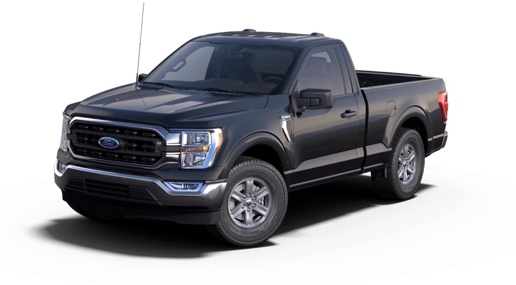 The mid-range 2022 Ford F-150 XLT trim pickup | render by Ford Motor Company