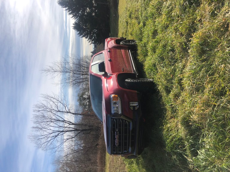 2022 GMC Canyon AT4 in a field