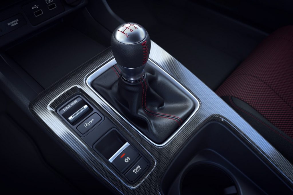 2022 Honda Civic Si shifter