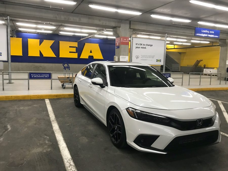 2022 Honda Civic Sport Touring in front of IKEA
