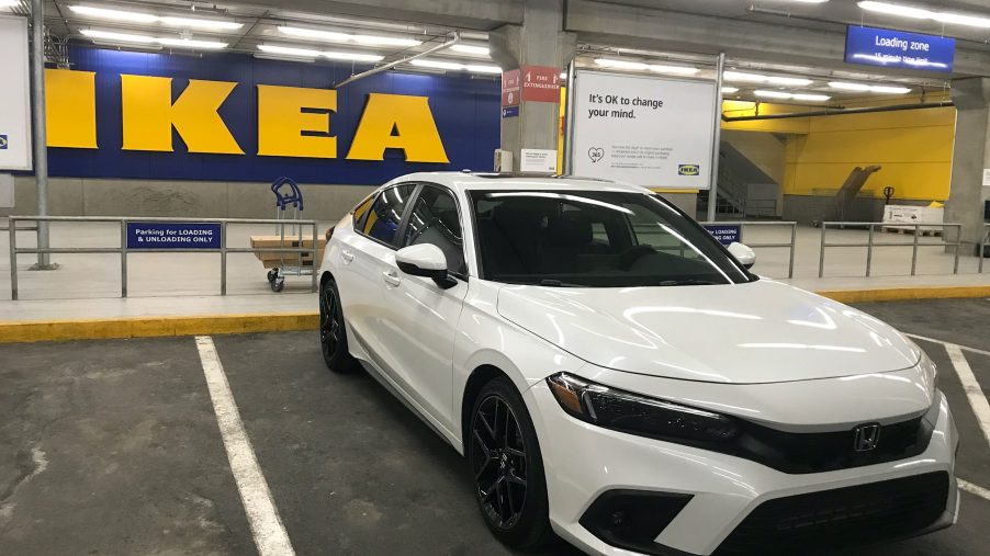 2022 Honda Civic Sport Touring in front of IKEA