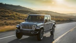2022 Jeep Gladiator driving on the road