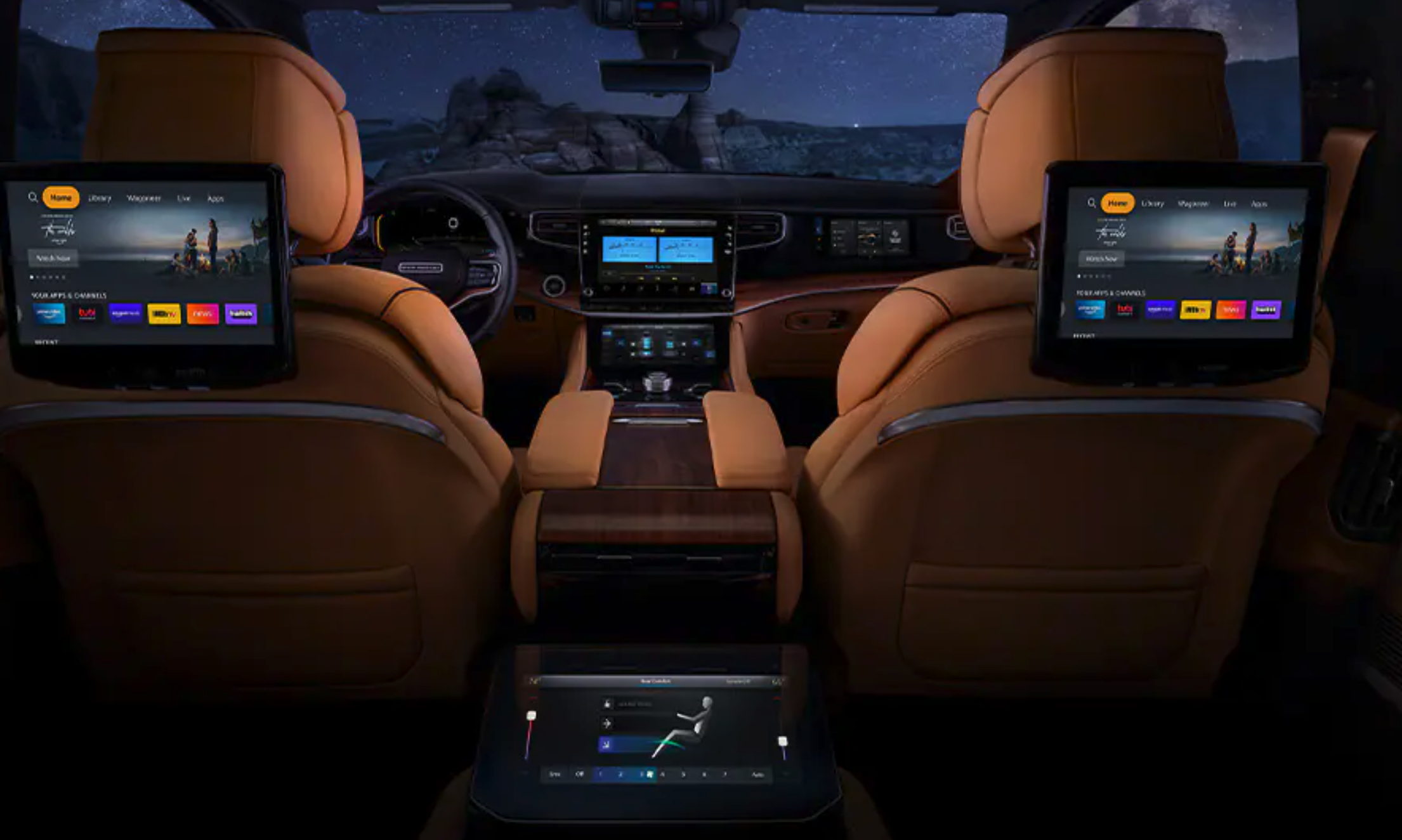 2022 Jeep Grand Wagoneer rear seat entertainment system
