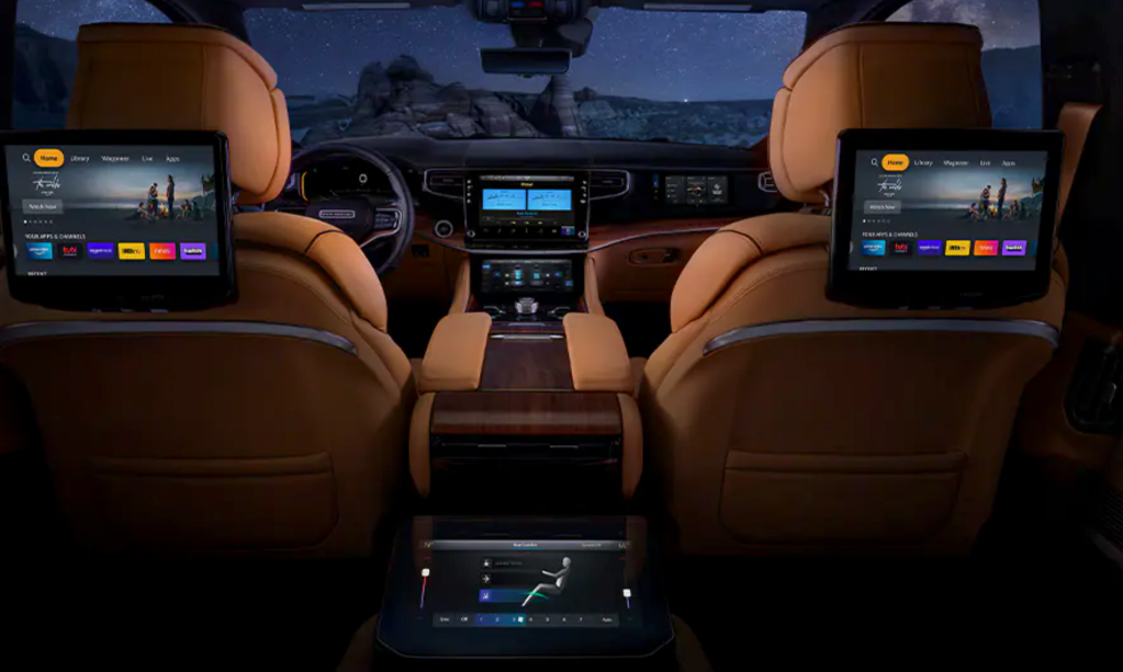 2022 Jeep Grand Wagoneer rear seat entertainment system