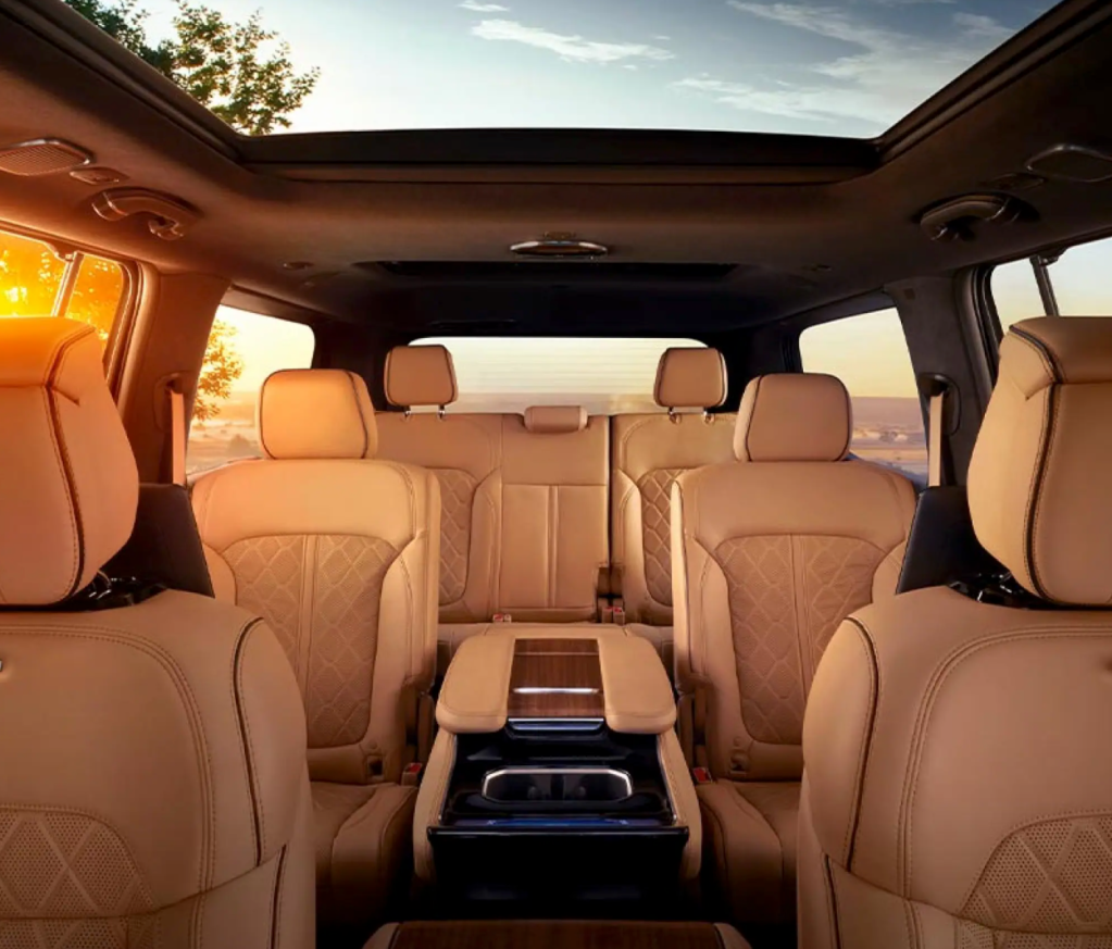 2022 Jeep Wagoneer interior with each row