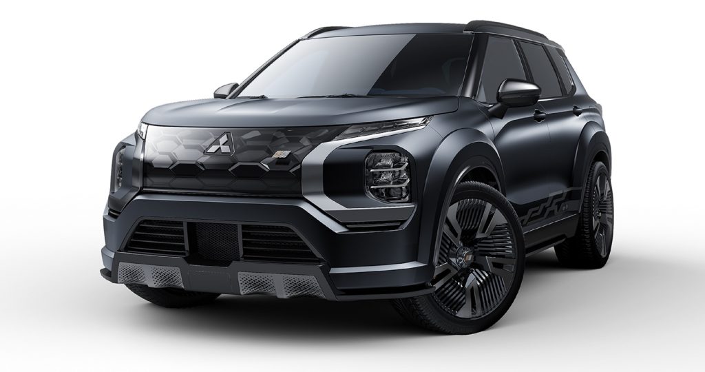 The black 2022 Mitsubishi Vision Ralliart Concept