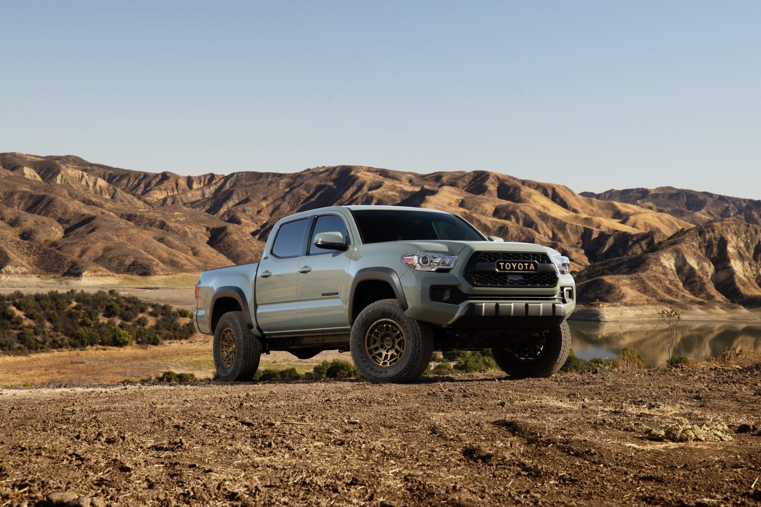 The 2022 Toyota Tacoma in the dirt