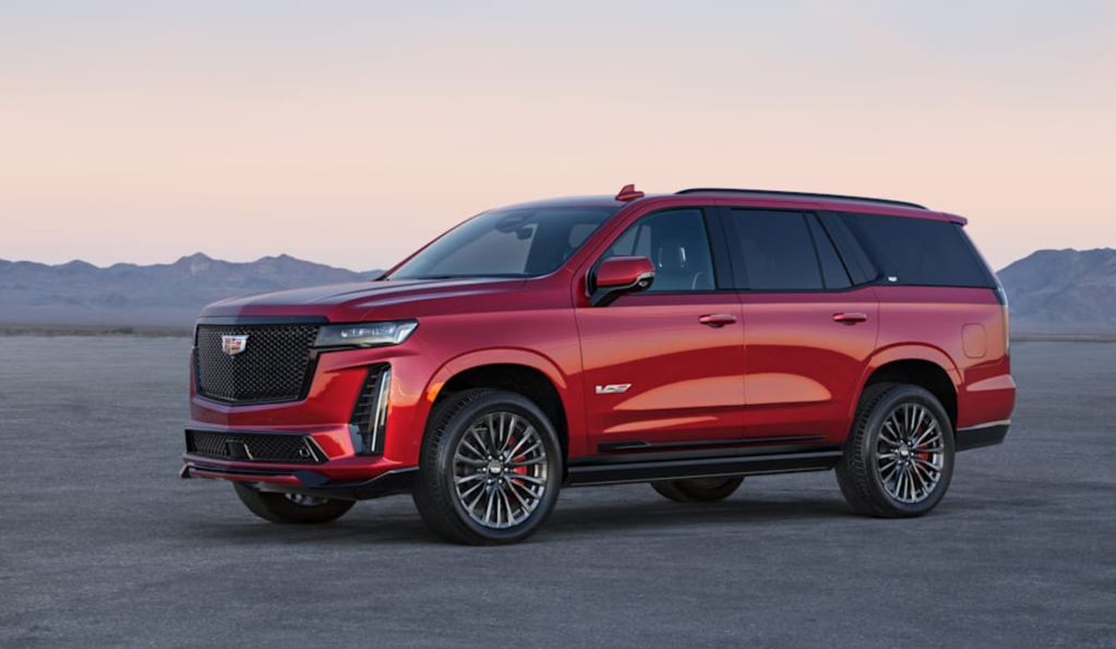 2023 Cadillac Escalade V in the desert