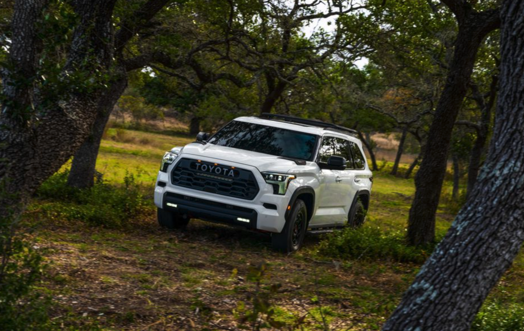 2023 Toyota Sequoia TRD Pro off-roading, there are a few reasons its better than the Chevy Tahoe SUV