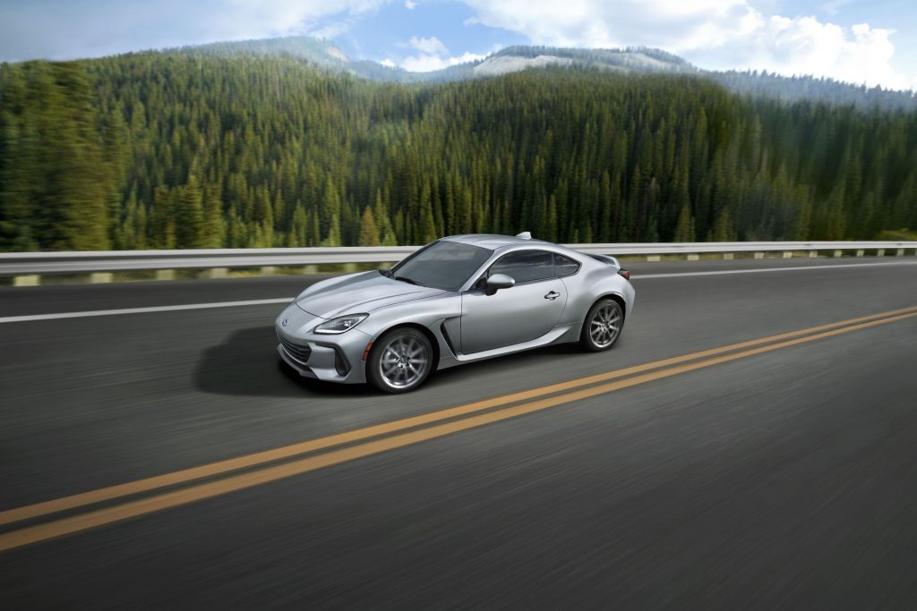 2022 Subaru BRZ Limited driving on a road
