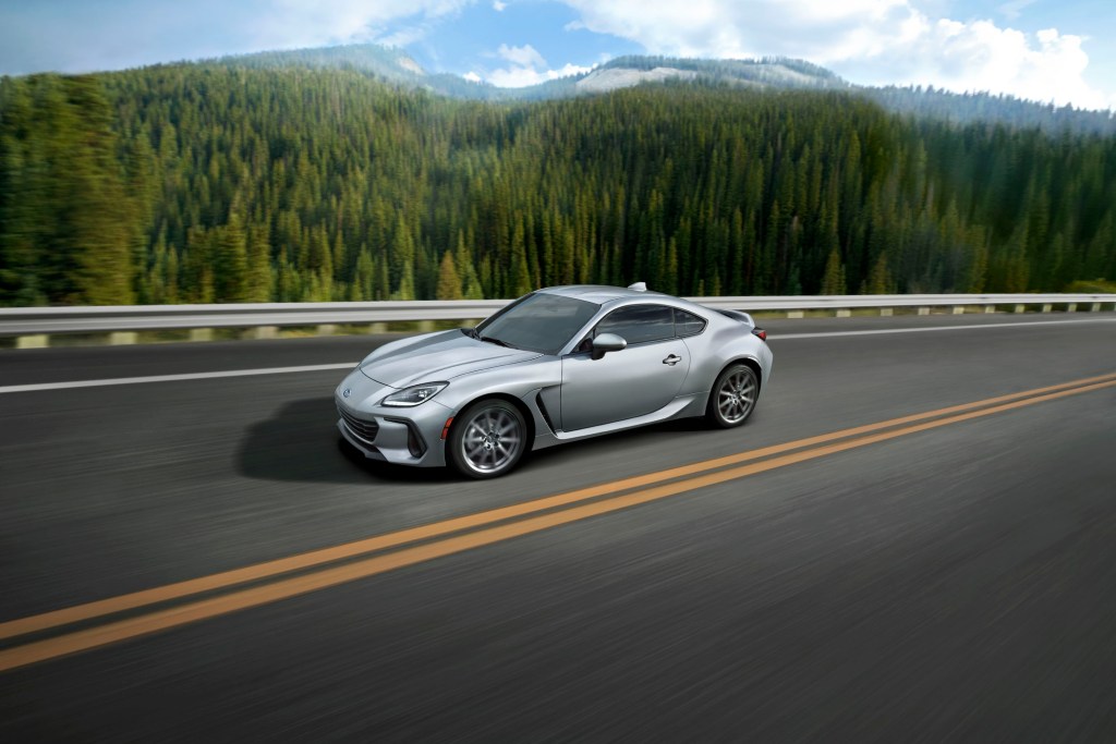 2022 Subaru BRZ Limited driving on a road