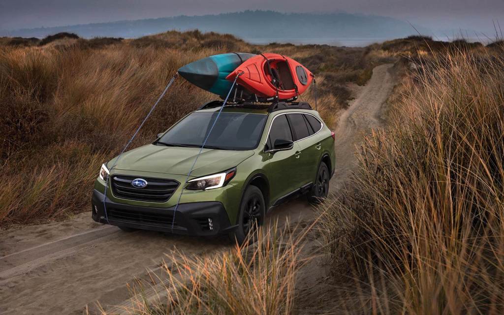 2022 Subaru Forester loaded down on the trails