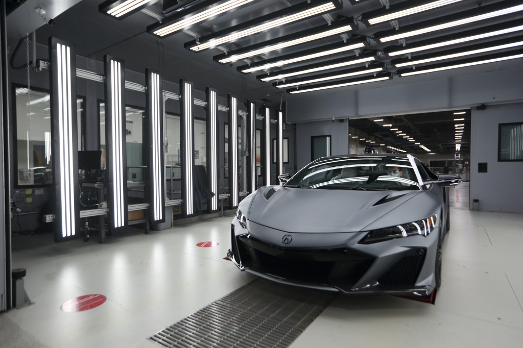 The Acura NSX Type S in the PMC facility