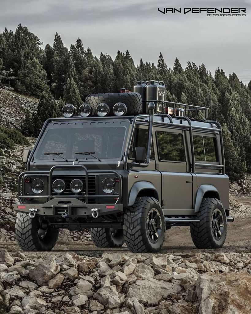 This overland van concept is modeled after a Land Rover Defender
