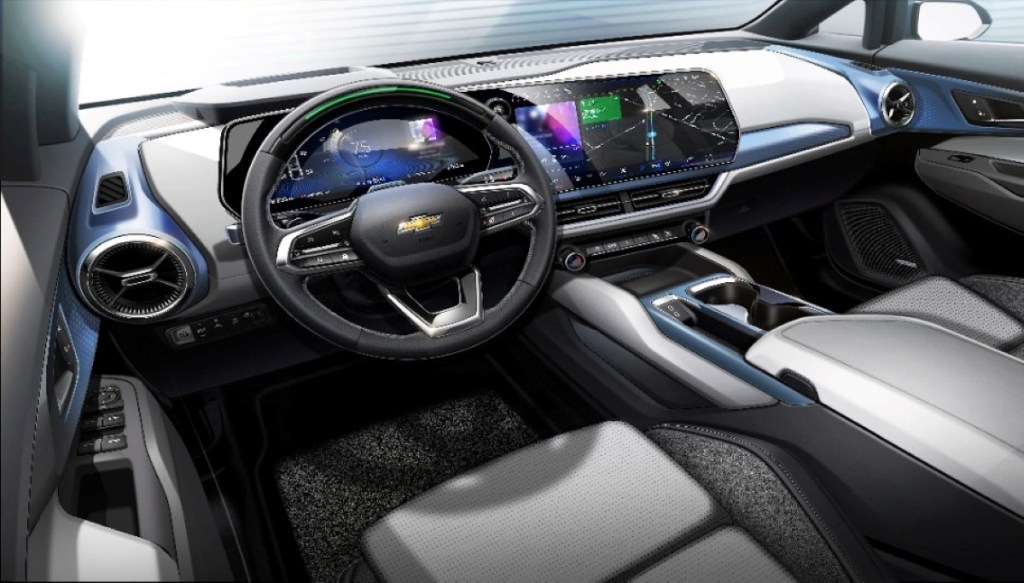 Dashboard and front seats in 2024 Chevy Equinox EV