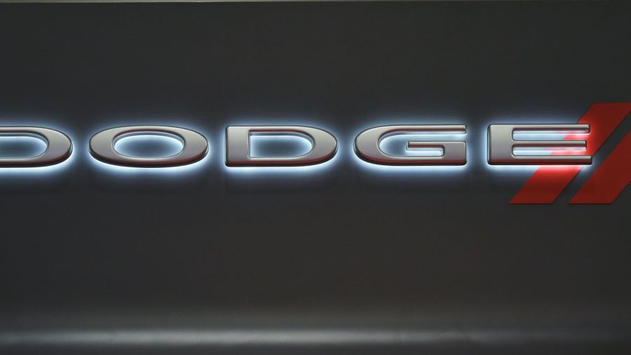 Dodge, which uses a V8 Hemi in select cars, logo.