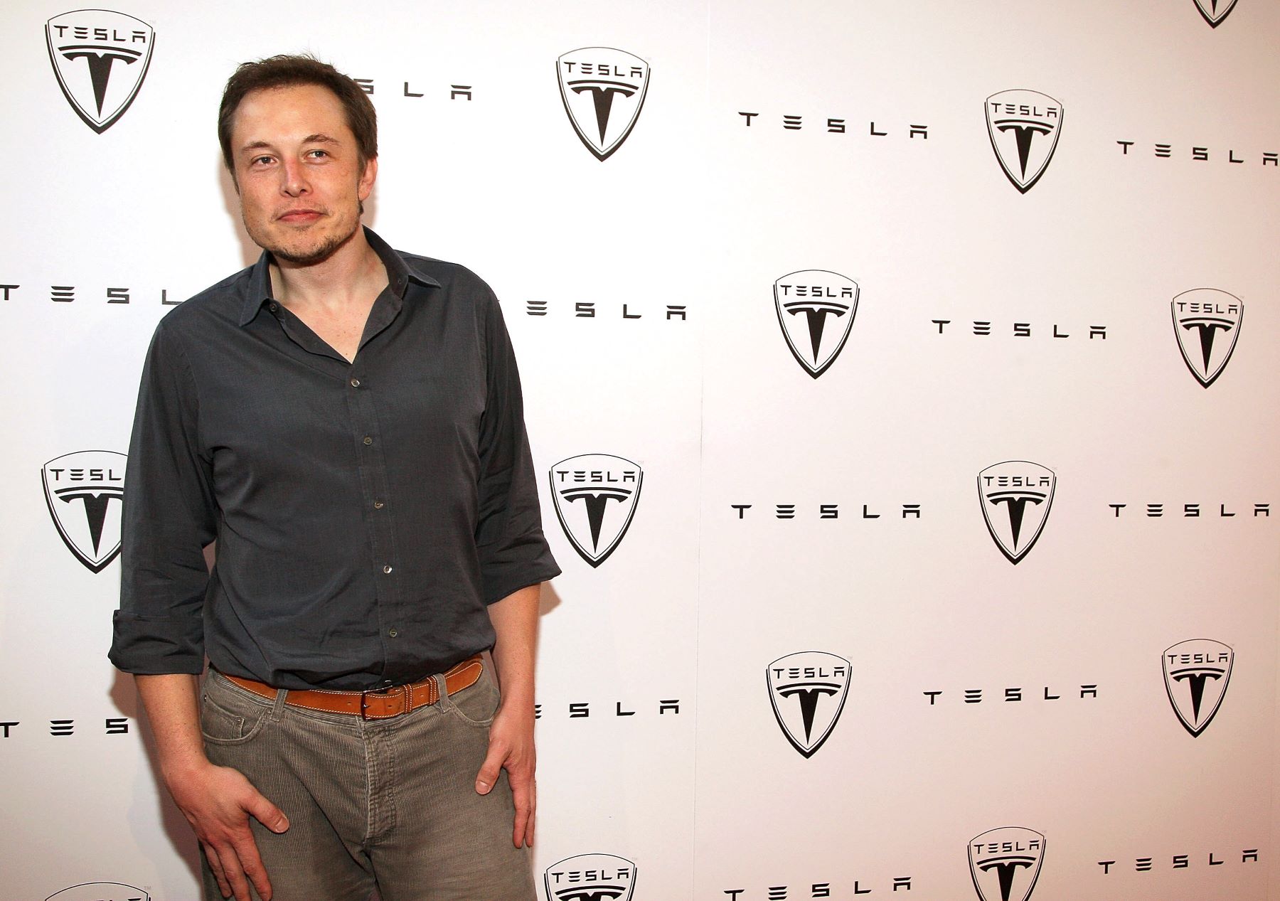 Elon Musk at Tesla Motors launch of the Tesla Roadster in Los Angeles, California