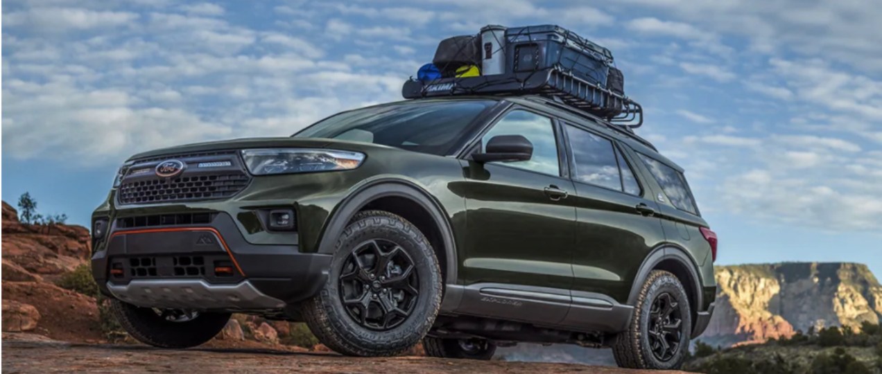 2022 Ford Explorer Timberline in the dirt
