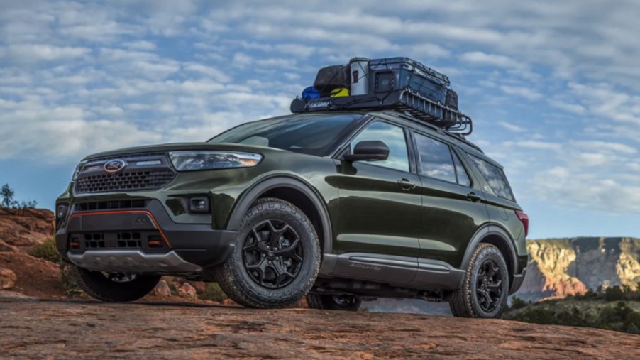 2022 Ford Explorer Timberline in the dirt