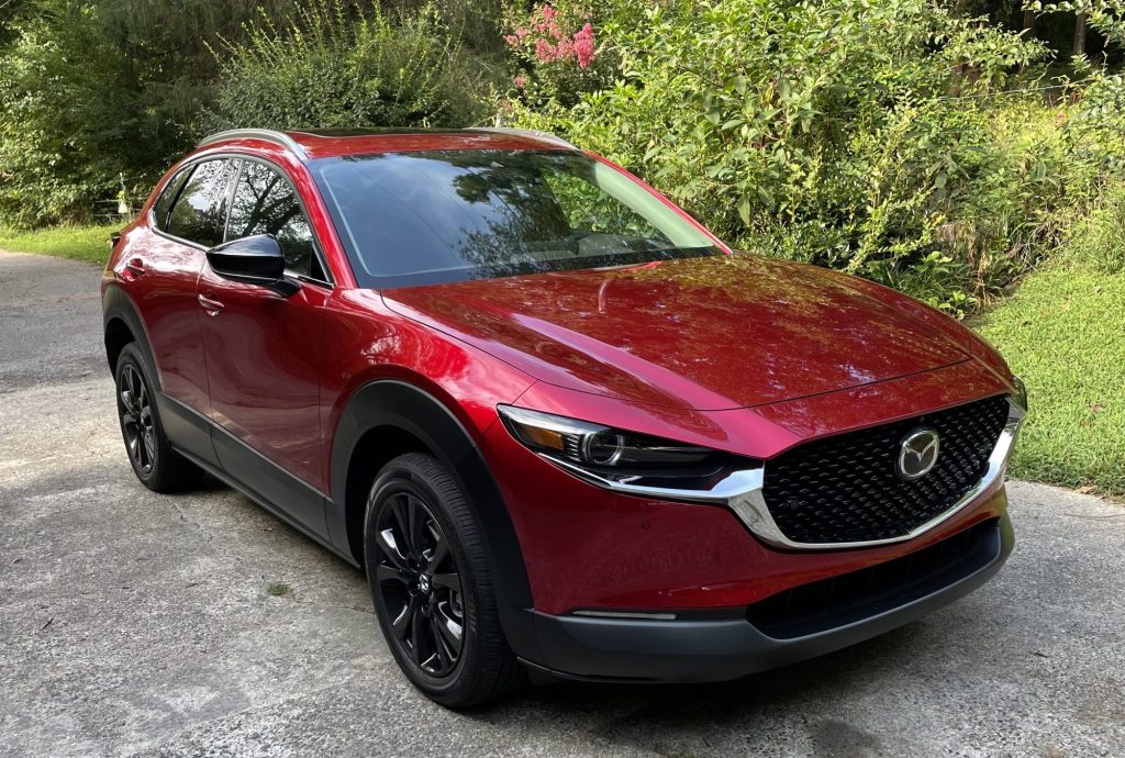 The 2021 Mazda CX-30 parked in a drive way 