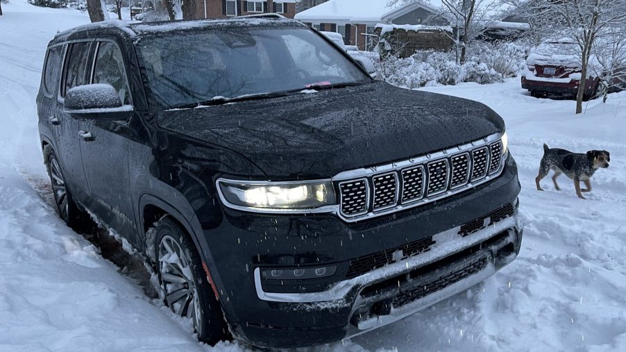 2022 Jeep Grand Wagoneer in snow