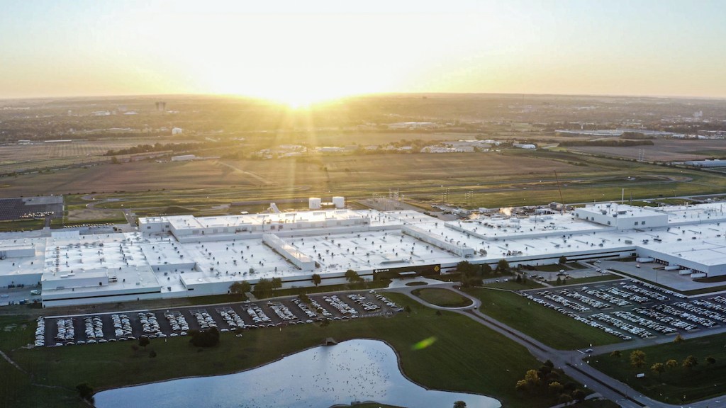 The Rivian manufacturing plant in Normal, Illinois
