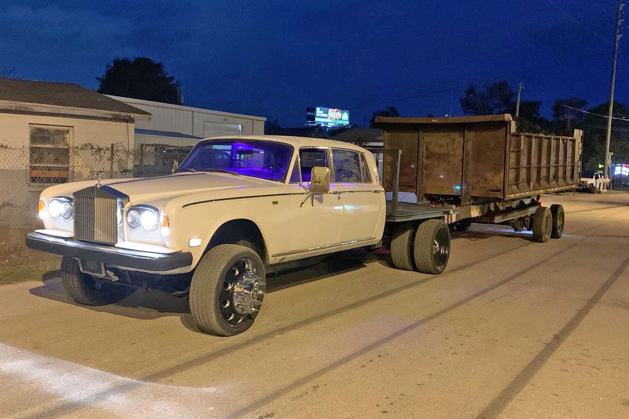 This RollsRoyce Dually Pickup Was Built to Tow Other RollsRoyces