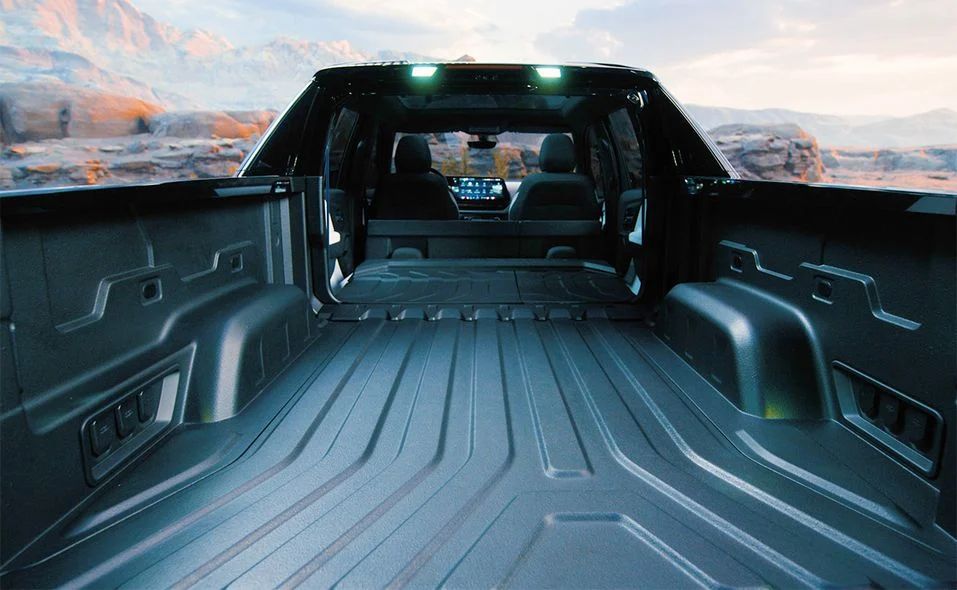 Silverado EV RST electric pickup truck bed