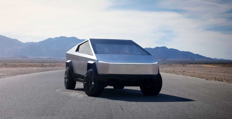 Tesla Cybertruck prototype electric pickup truck coming next year