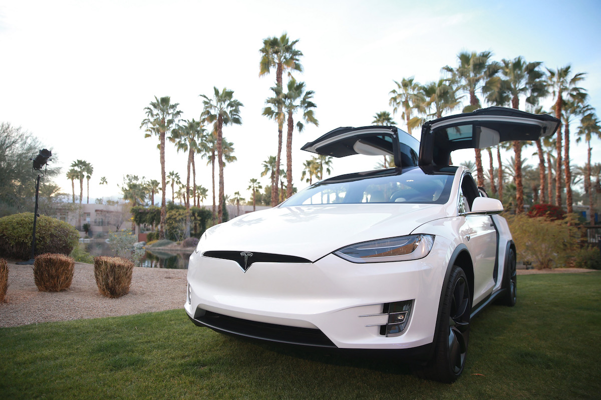 Car thieves are no match for the Tesla Model X, shown here at the Hyatt Regency Indian Wells Resort & Spa in March 2018