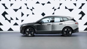 The color-changing BMW iX M60 electric SUV premiered at CES