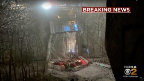 The scene at the Pittsburgh bridge collapse before President Biden arrives