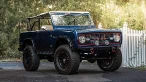 The 1970 Ford Bronco belonging to Formula 1 driver Jenson Button