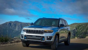 The 2022 Jeep Grand Cherokee 4xe on the road