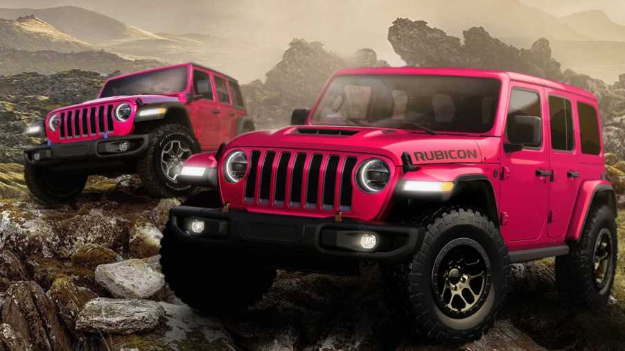 Tuscadero Pink Jeep Wrangler models