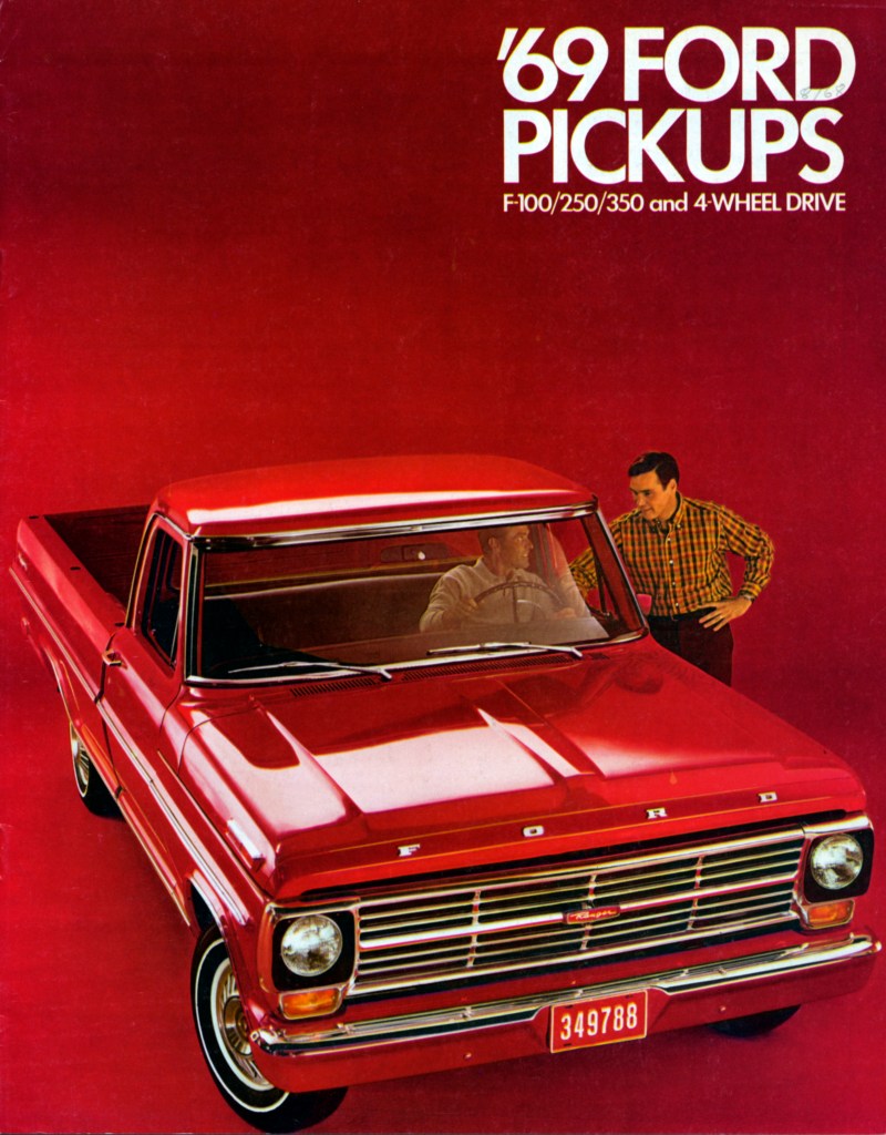 vintage Ford F-100 pickup truck brochure