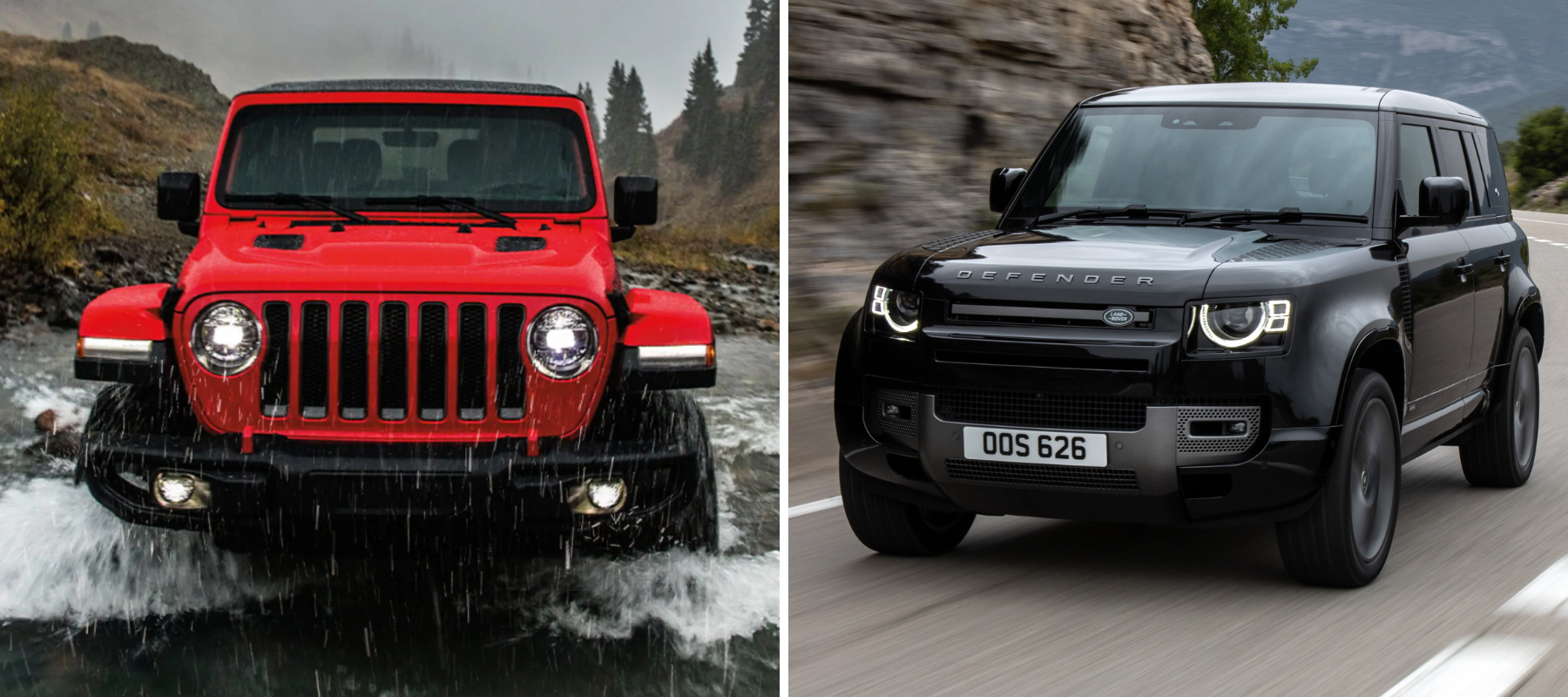 The 2022 Jeep Wrangler and the 2023 Land Rover Defender