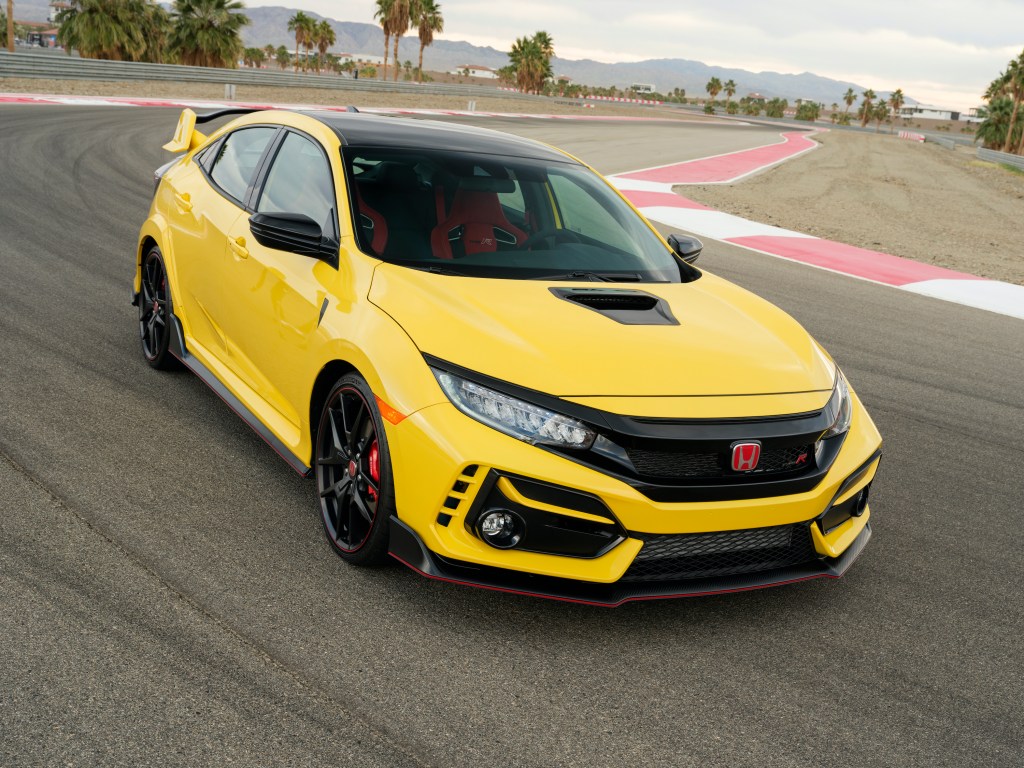 2021 Honda Civic Type R Limited Edition on a race track
