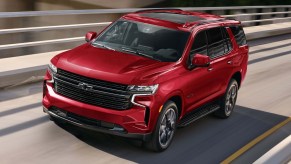 The 2022 Chevy Tahoe RST on the street