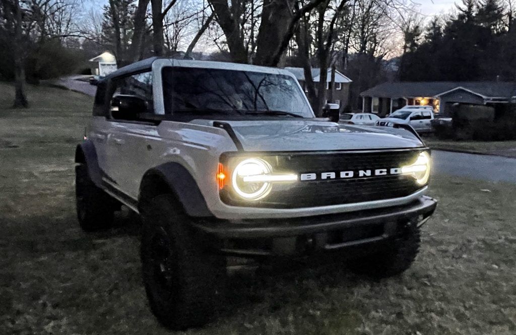 2021 Ford Bronco at dusk