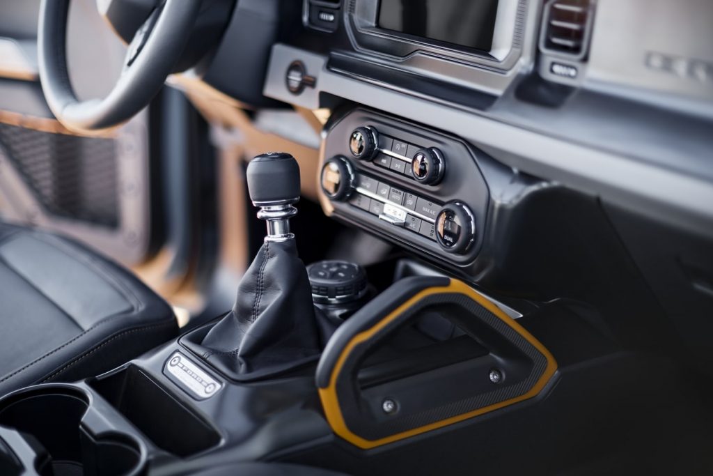 2021 Ford Bronco interior